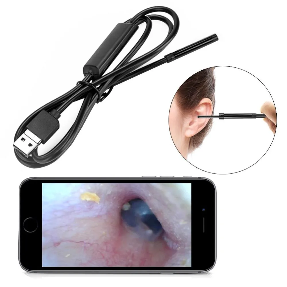 USB Visual Earpick Endoscope Camera HD Visual Ear Cleaning Ear Spoon