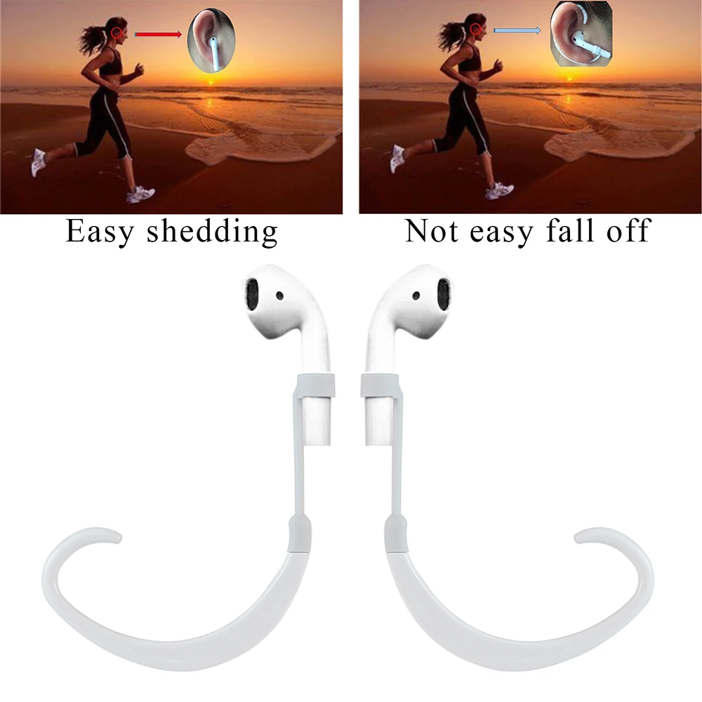 

Lost Anti Earhook Earbuds Clips Air Emissions Silicone Headphone Ear Hook Earphone for Apple Airpods IPhone