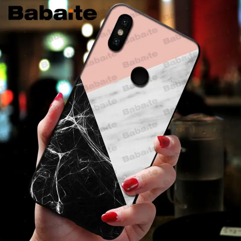 Fashion Geometric Splice Pattern Marble gold pink marble stone