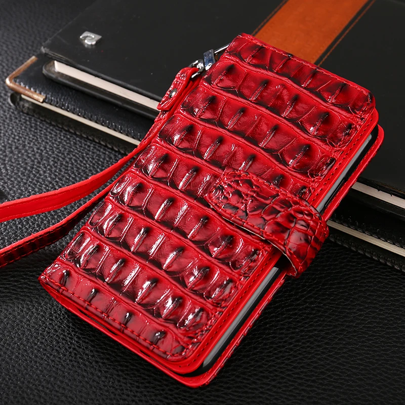 Para ASUS Zenfone Max Pro M1 ZB601KL ZB602KL caso 3D cocodrilo serpiente cuero Flip cartera bolsa de teléfono funda