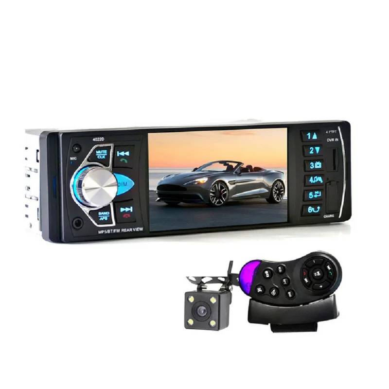 Автомобильный Радио Mp3 MP5 dvd-плеер Bluetooth Автомобильный громкоговоритель Авторадио 1 din SD/USB/tv Аудио пульт дистанционного управления с камерой заднего вида