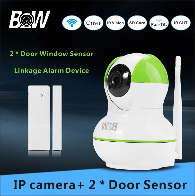 Surveillance IP font b Camera b font Wireless 2 font b Door b font Sensor Alarm