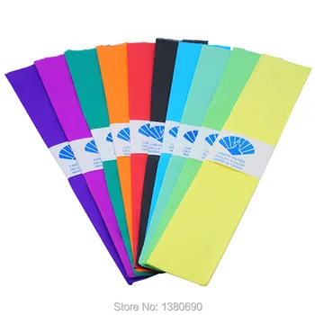

50pcs/Pack Floral Wrapping Paper Crepe Paper Tissue Flower Packing Material Crinkled Paper DIY Gift Decor Handmade Craft 50*90cm