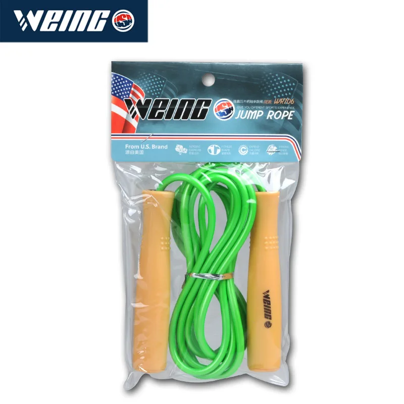 Weing Plastic Handle Rope Skipping Fitness Exercise to Lose Weight /Orange/Bule/ Green