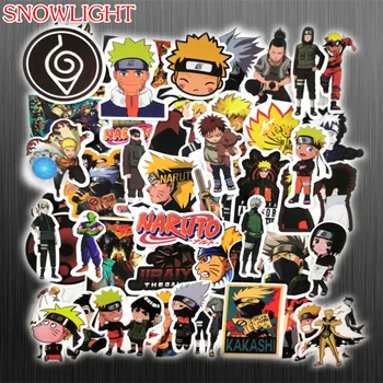 

50 PCS Japan Anime Naruto Sasuke Uzumaki Stickers For Laptop skateboard Fridge Bicycle Waterproof Decal Toy Sticker For Kids