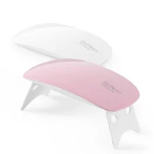 SUNmini 6 Вт УФ светодиодный светильник Сушилка для ногтей Светодиодный УФ-гель для ногтей Дизайн ногтей маникюр 45 s/60 s таймер USB кабель/по DHL 50 шт