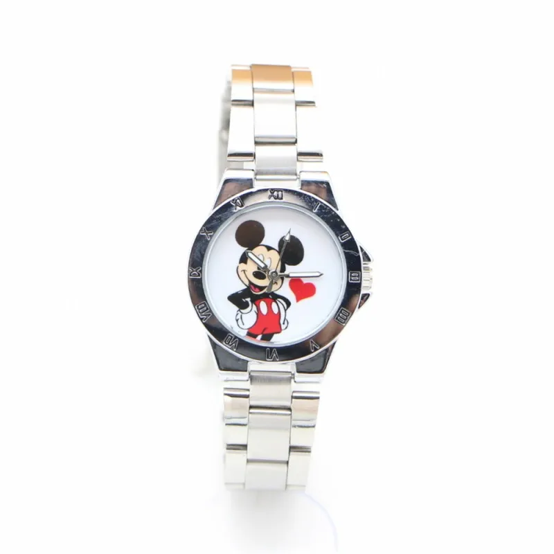 

New ladies Minnie Luxury watch stainless steel Fashion Quartz Watches kids women Wristwatches Dress Clock relogio kol saati
