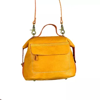 

Anti-Theft Zipper Closure Lady Purse Genuine Leather Women's Small Flap Pocket Handbag Real Cow Skin Female Cross Shoulder Bag
