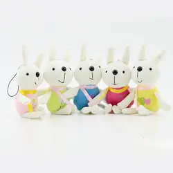 5 шт./лот милые детские игрушки мультфильм животных кролика плюшевые игрушки для детей подарок на день рождения