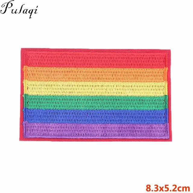 Colorful cœur flèche drapeau arc-en-ciel Gay Pride l'homosexualité symbole iron on patch