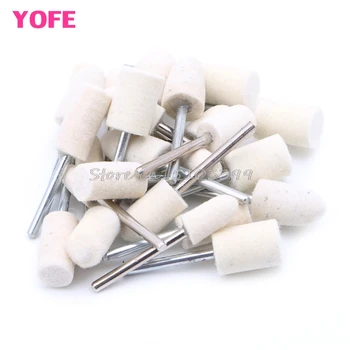 

25Pcs 1/8'' 3mm Polishing Buffing Wool Cotton Wheel Rotary Tool Accessory Kit G08 Whosale&DropShip