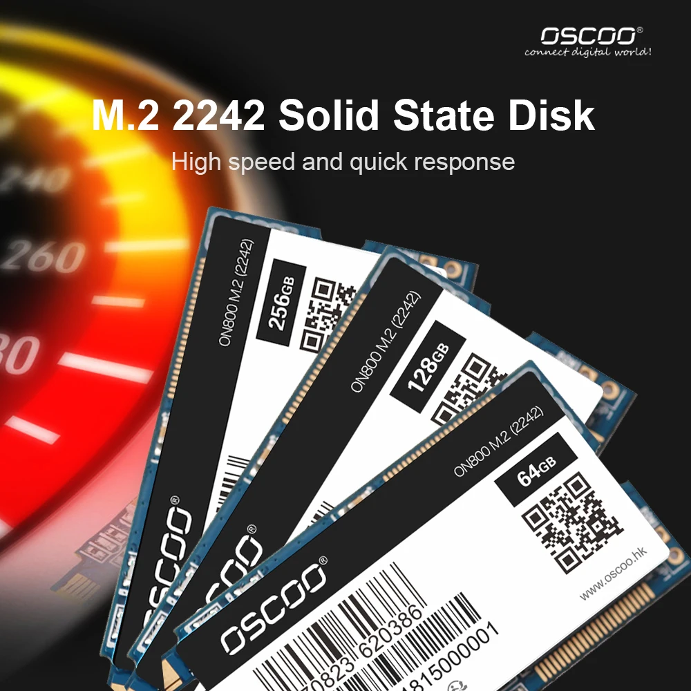 OSCOO SSD M2 NGFF/M.2 2242 ноутбук SSD 64 Гб 128 ГБ 256 ГБ твердотельный Диск высокоскоростной SATA3 m.2 ssd