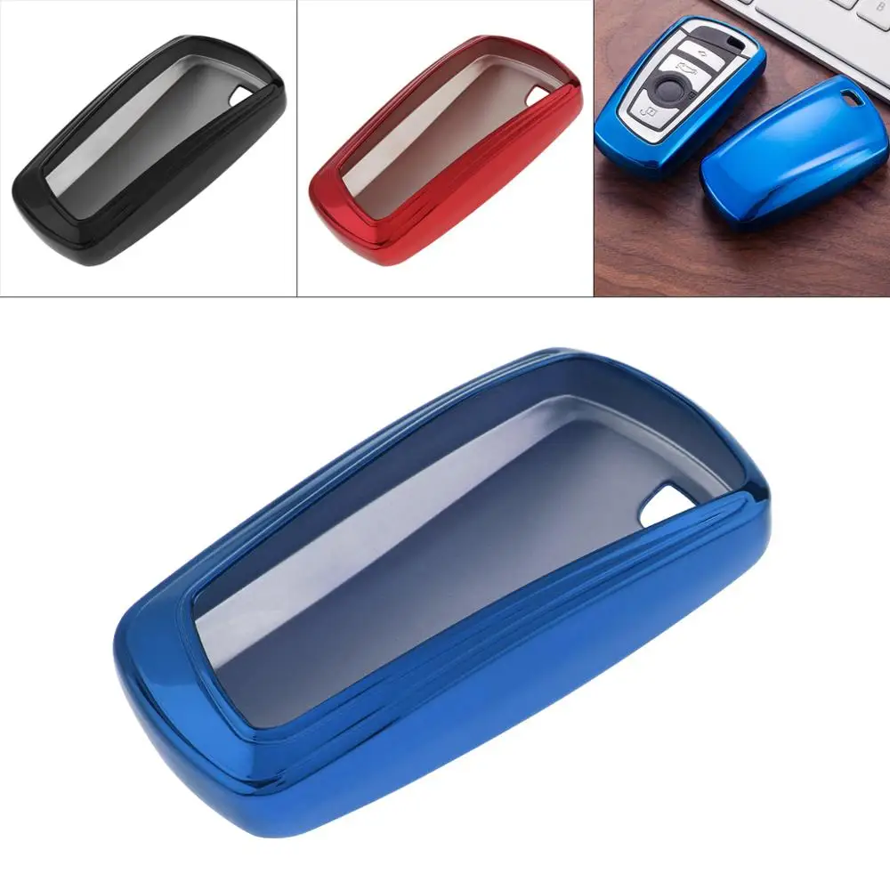cheap Car Key Case Protector Holder Replacement Black Red Blue for BMW 520 525 F30 F10 F18 118i 320i 1 3 5 7 Series X3 X4 M3 M4 M5