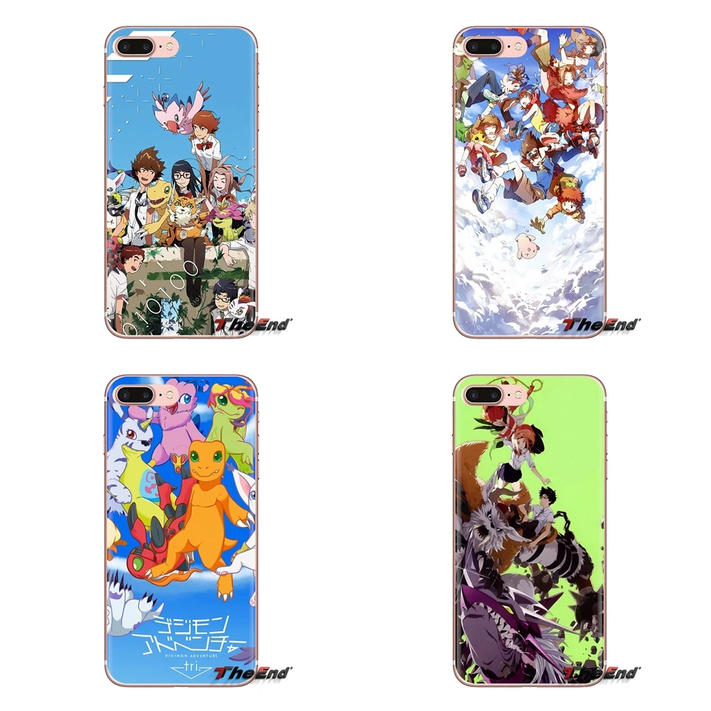For Sony Xperia Z Z1 Z2 Z3 Z5 compact M2 M4 M5 C4 E3 T3 XA Huawei Mate 7 8 Y3II cartoon Digimon Adventure Tri Phone Housing Case |
