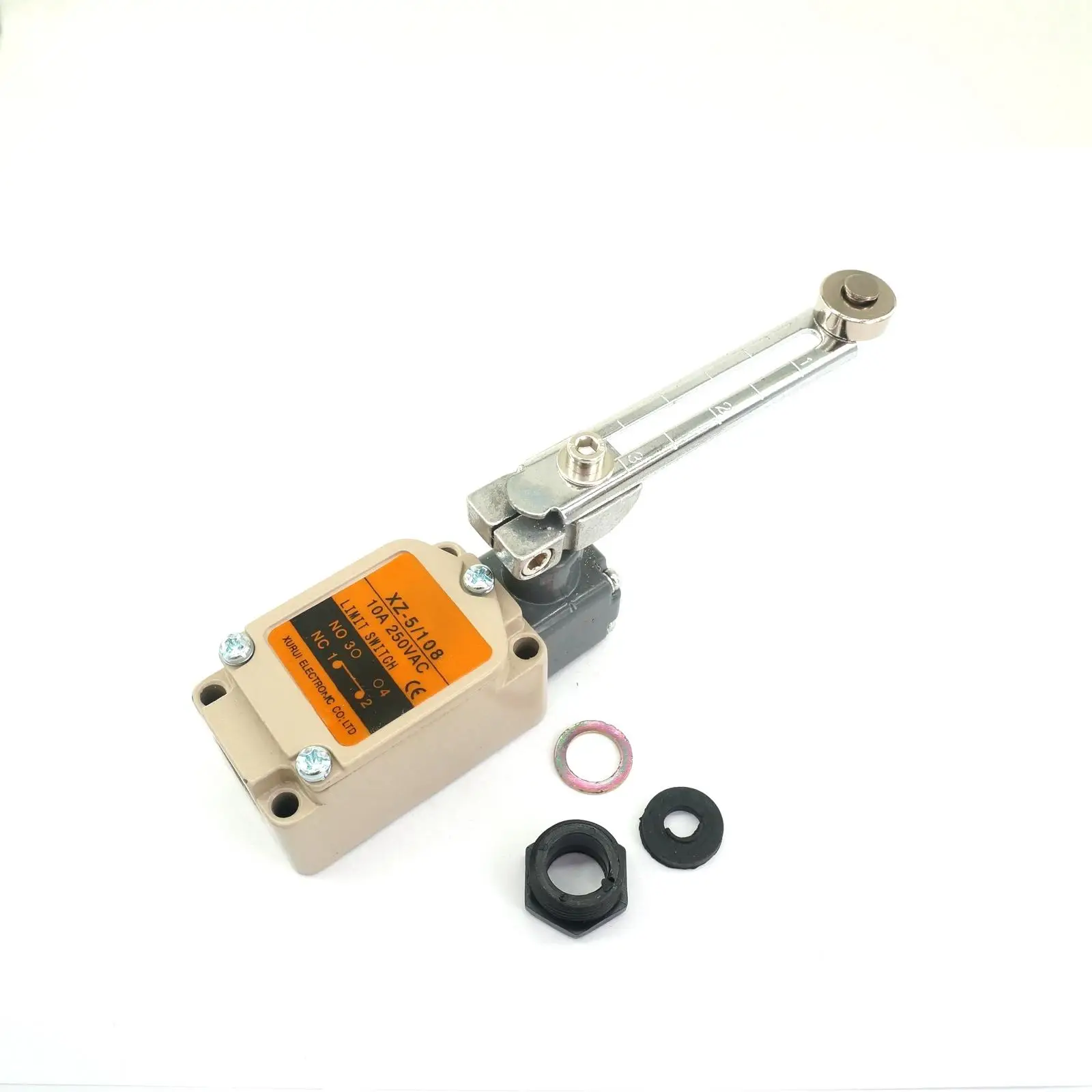 Xz-5/108 10A 250Vac No + Nc Micro Limit Switch Regolabile Braccio Del Rullo Tipo Di Ip66