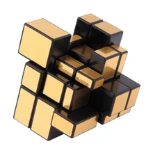 Magic Cube 3x3x3 компактный и портативный зеркало блоки серебряные блестящие Головоломки Логические IQ малыш забавные центров отличный подарок
