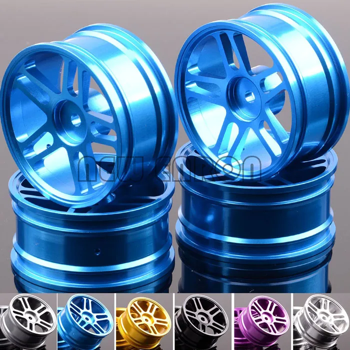 

NEW ENRON HSP 4PCS Aluminum 5 Star 106 Wheel Rim For RC 1/10 On-Road Drift Sakura Tamiya