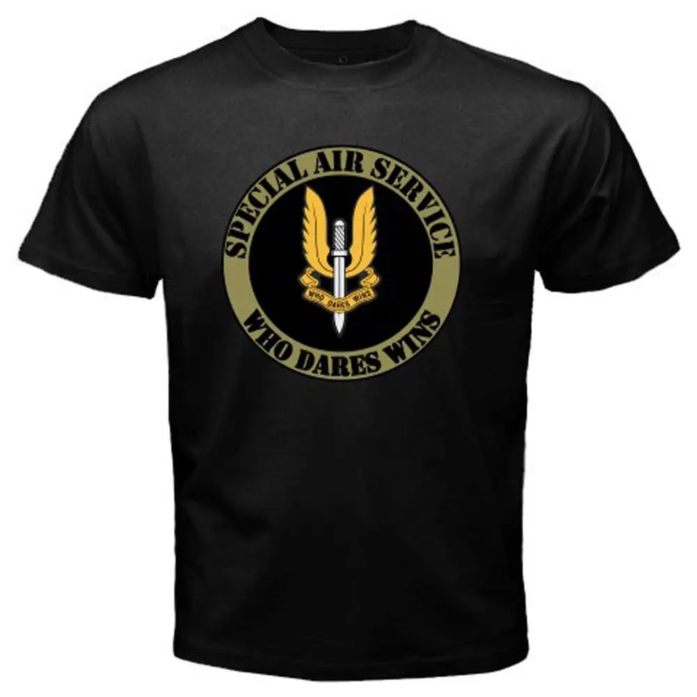 

New British SAS Special Air Service Army Logo Mens Black T-Shirt Size S-3XL