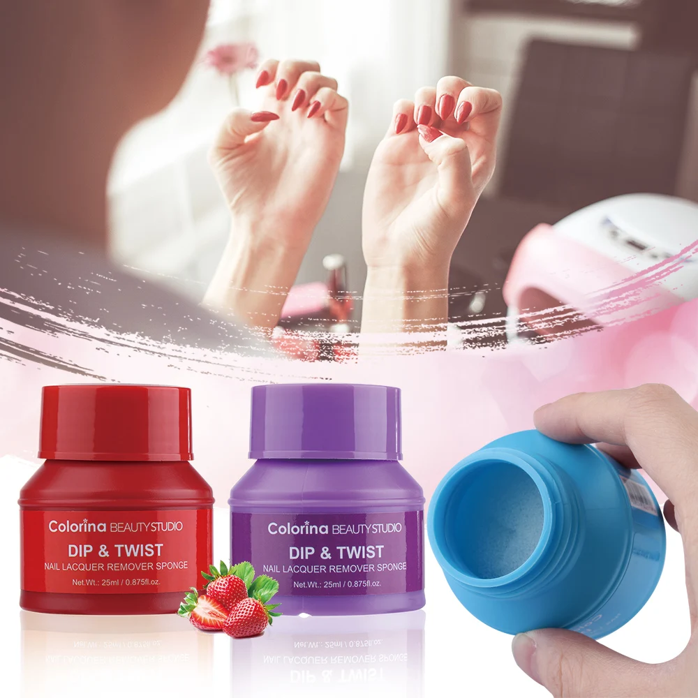 Buy Fruit Scented Nail Polish Remover Sponge Wet Wipes