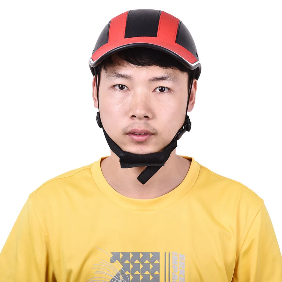 Велик половина Уход за кожей лица шлем для Для женщин Для мужчин защитный Двигатель Цикл Велосипед Шлемы Бейсбол Кепки Двигатель велосипед шлем