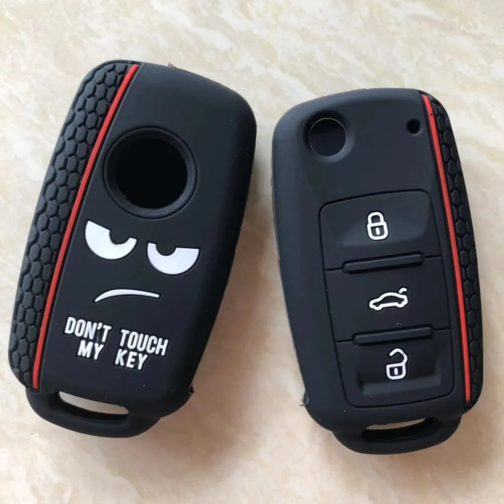 Силиконовый чехол для VW Caddy Eos Bora Beetle Golf Scirocco Passat Seat Altea Leon Ibiza Skoda Octavia|Футляр