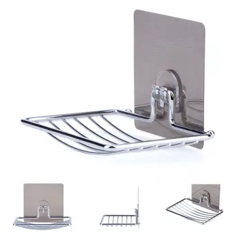 

Stainless Steel Soap Dish Adhesive Bathroom Soap Holder Shower Soap Dish Holder Shower Tray Bathroom Accessories
