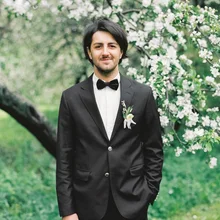 Классические Черные смокинги для жениха, костюмы для жениха ручной работы из двух предметов, костюмы высокого качества на заказ, свадебные смокинги, куртка, брюки