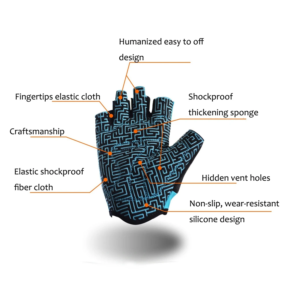 Men Women Body Building Fitness Gloves Anti-slip Hollow Weight Lifting Gloves Training Exercise Sports Gloves Men Women Body Building Fitness Gloves Anti-slip Hollow Weight Lifting Gloves Training Exercise Sports Gloves