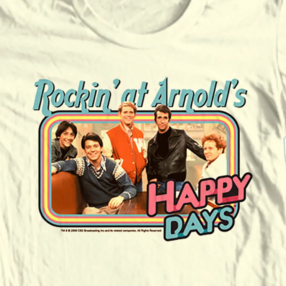 Happy Days/футболка с изображением качалки арнольдса Фонзи Ретро стиль 70 х 80 х/б хит