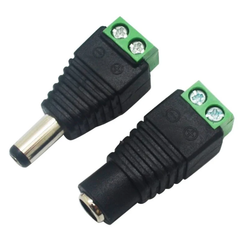 6 шт. разъём для проводов видеонаблюдения 5 х2 1 мм|solder wire connector|dc connectorsdc male female connector