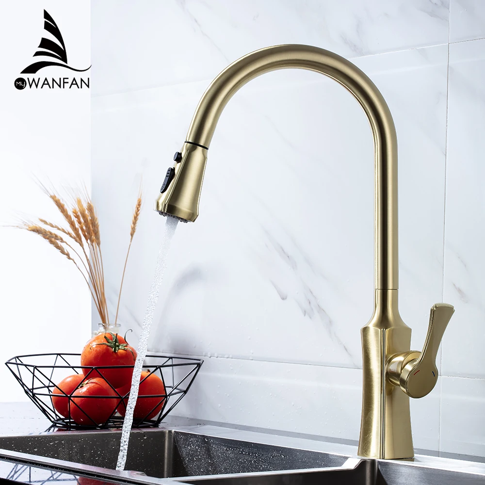 Kitchen Faucets Brushed Gold Torneira Para Cozinha De Parede Crane For Kitchen Water Mixer Tap Black Sink Mixer Faucet 866388J Kitchen Faucets Brushed Gold Torneira Para Cozinha De Parede Crane For Kitchen Water Mixer Tap Black Sink Mixer Faucet 866388J
