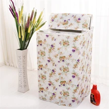 Водонепроницаемость peva чехол для стиральной машины молния пыли ткань стиральная машина защитный чехол сверху или спереди открыть