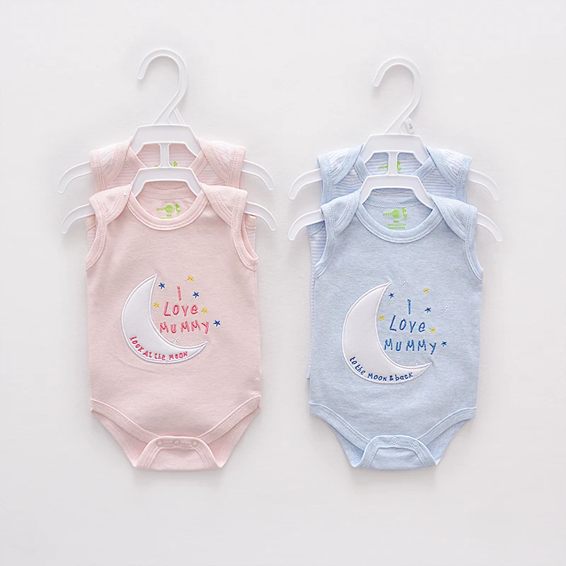 

2Pieces/lot Fashion Summer Baby Bodysuits One-Pieces infant clothing Bodysuit cotton newborn baby clothes Overall Jumpsuits Baby