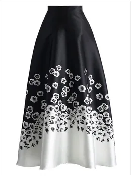 

Saia Longa Sale Skirts Womens Skirts Womens Faldas Mujer Women's Free Shipping 2020 Style Wild Chic Elegant High Waist Skirt