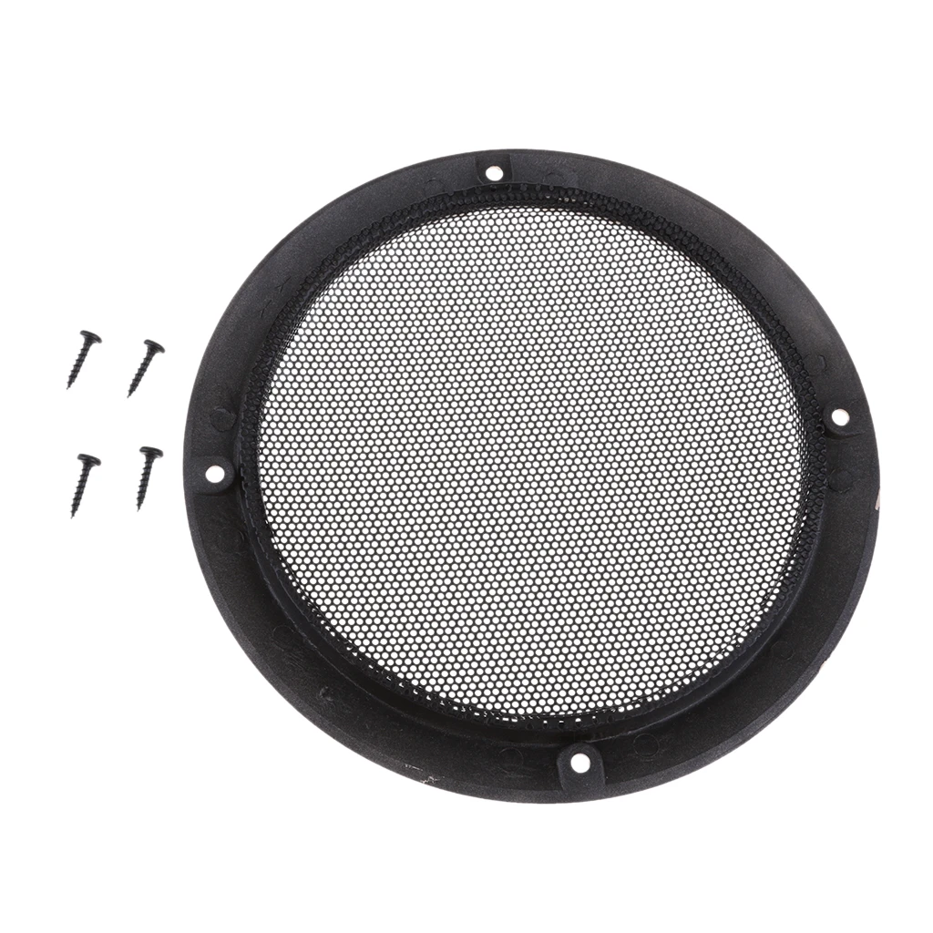 6.5 Inch Speaker Grills Cover Case with 4 pcs Screws for Speaker Mounting Home Audio DIY -184mm Outer Diameter Gold