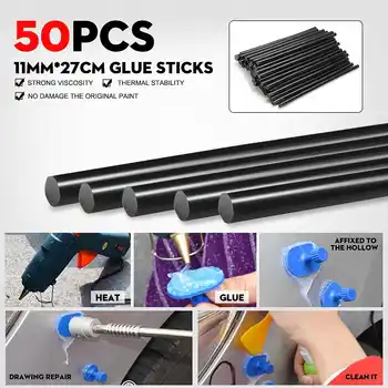 

50PCS 11X270MM Black Hot Melt Glue Stick Black High Adhesive 11mm For DIY Craft Toy Repair Tool