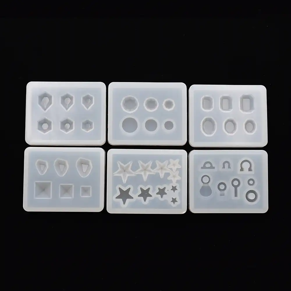 UV Resin Silicone Mold DIY Crystal Epoxy Molds Earring Molds Best Studs S5F6