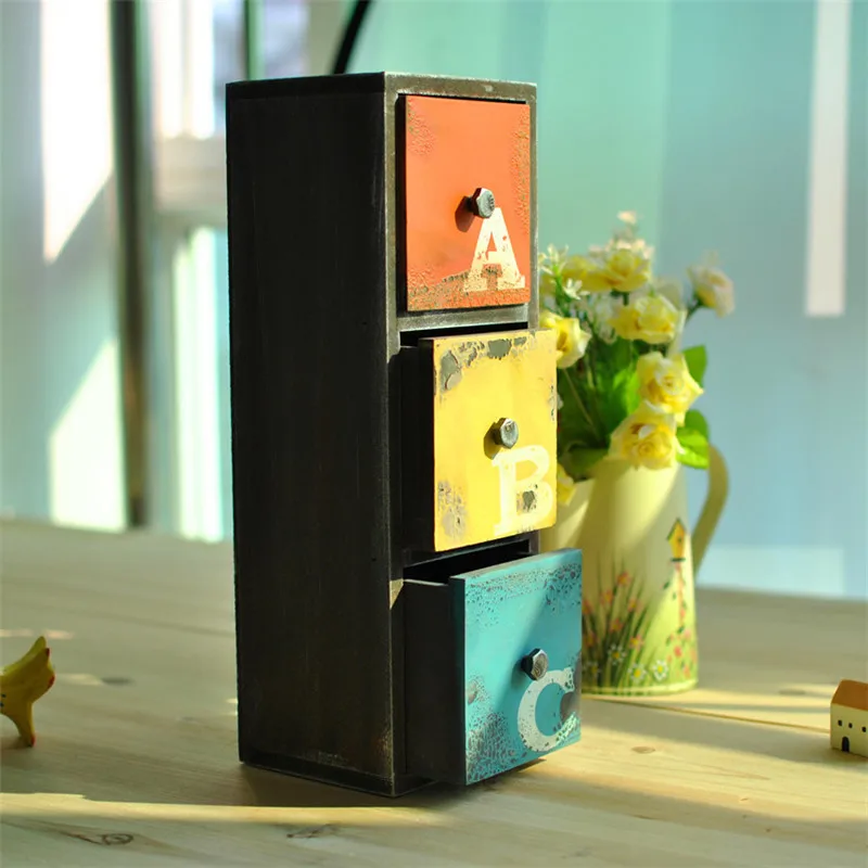

Creative Simple Wooden Storage Drawer Decoration Home Wood Craft Zakka Storage Shelves Gift Home Decoration Accessories