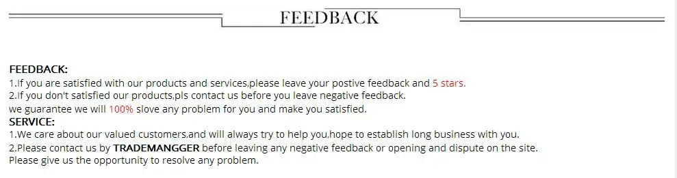 feedback