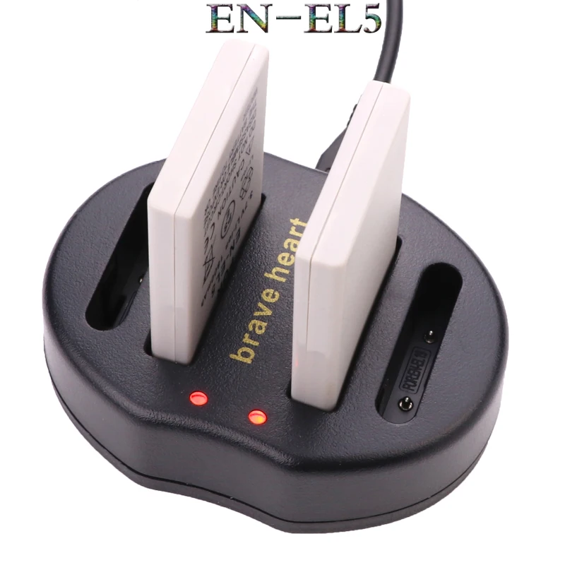 Prix pour 2x Bateria EN EL5 EN-EL5 batterie + ENEL5 USB DOUBLE chargeur POUR NIKON COOLPIX P510 P530 3700 4200 5200 5900 S10 P4 P3 P520 P90 Prix pour 2x Bateria EN EL5 EN-EL5 batterie + ENEL5 USB DOUBLE chargeur POUR NIKON COOLPIX P510 P530 3700 4200 5200 5900 S10 P4 P3 P520 P90