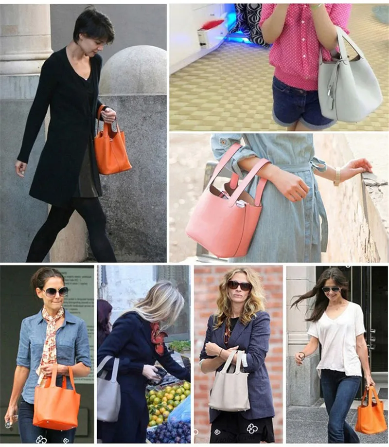 Bolsos Mujer Women's Bucket Bags For Female Bag Genuine Leather Brand Designer Ladies Crossbody Messenger Bags Top Luxury Bucket 2018