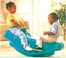 Free shipping Kids outdoor toy rocking horse plastic animal rider for child plastic seesaw sports equipment for children indoor