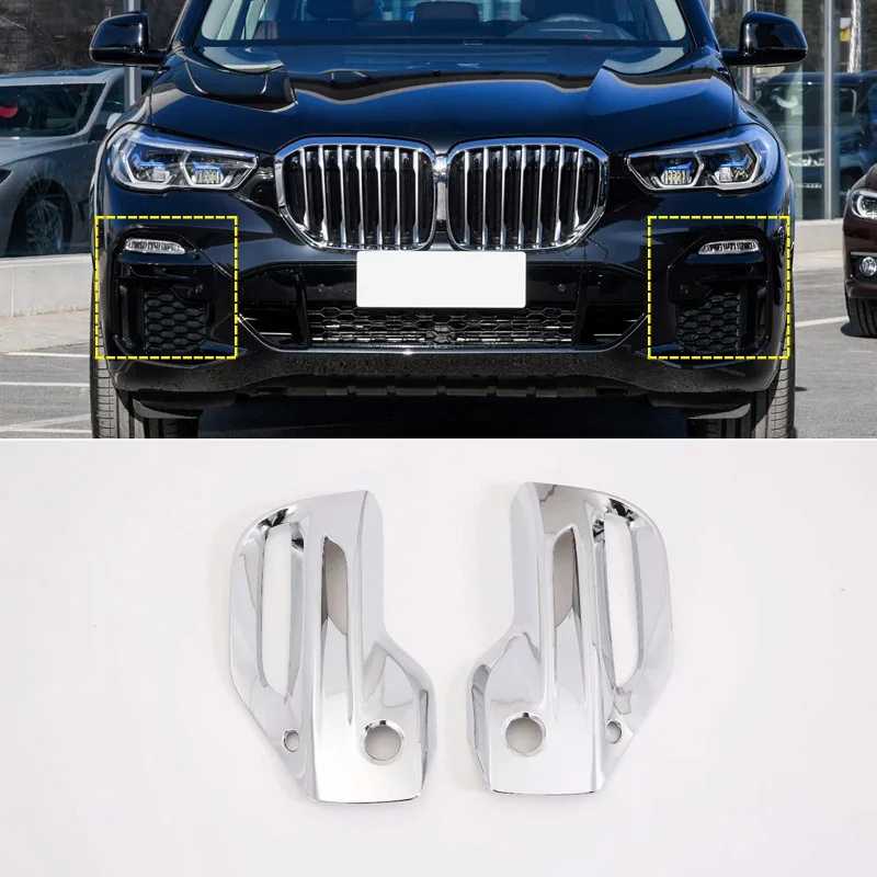 Для BMW X5 G05 M SPORT хромированные передние и задние противотуманные фары рамка Крышка отделка автомобиля Стайлинг