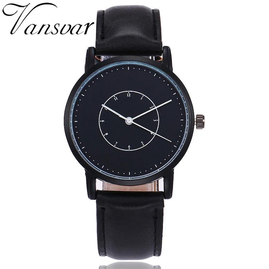 

2017 Vansvar Fashion Luxury Brand Women Watches Casual Simple Ladies Leather Quartz Clock Wristwatches Gift Clock Montre Femme