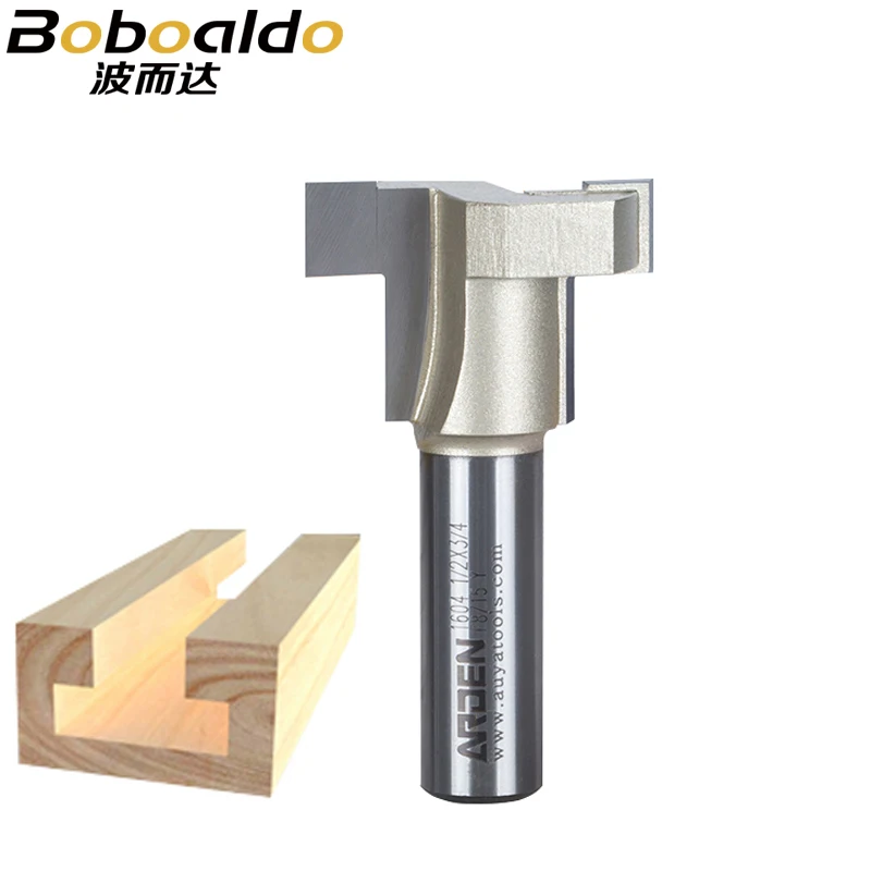 1pcs 1/2 SHK Fresas Para Router Straight T Slot T Track Arden Router