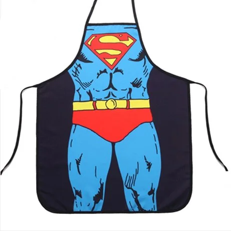Бэтмен Breaking Bad Забавные эротические Новинка взрослых Fun фартуки кухня для приготовления пищи для мужчин и женщин Подарочный костюм платье - Цвет: superman