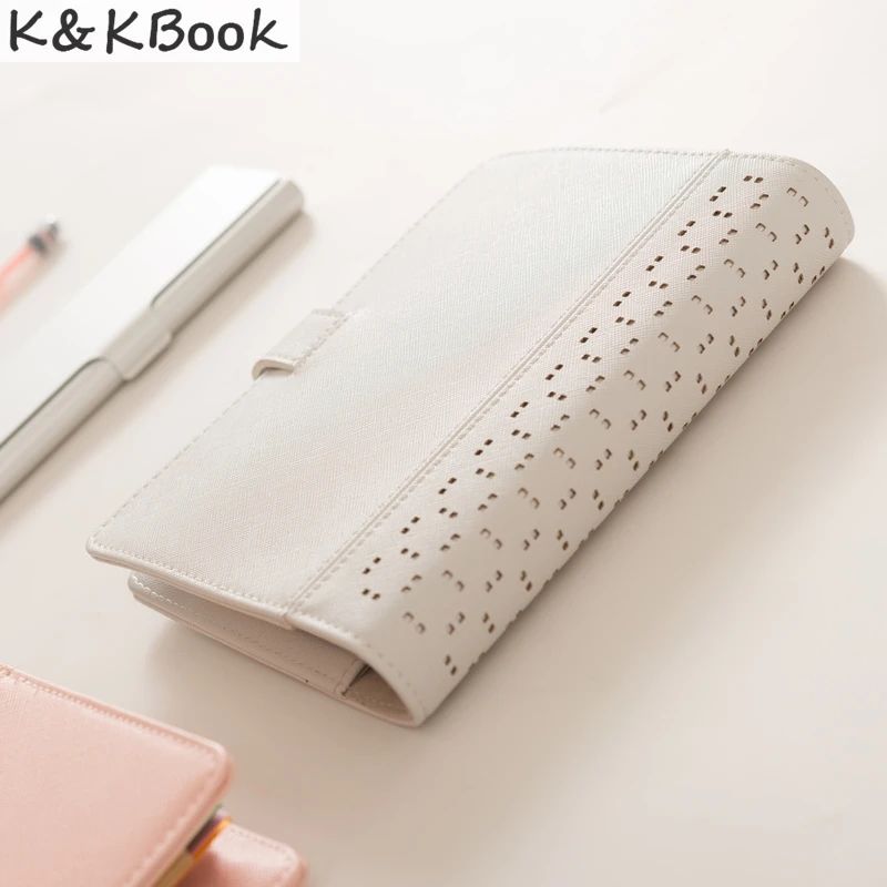 K & KBOOK KK005 пустотелый кожаный блокнот А5 А6 спиральный молочный s и дневники милый