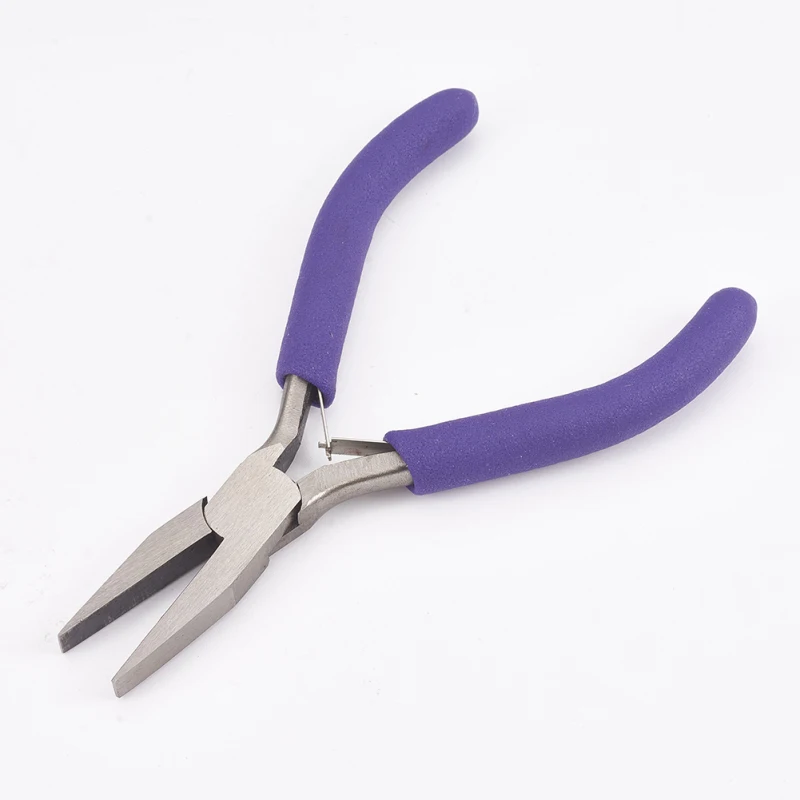 Jewelry Pliers Tools for Jewelry Making Flat Nose Pliers Polishing Jewelry Making Tools 12x7.3x0.9cm 1
