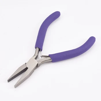 Jewelry Pliers Tools for Jewelry Making Flat Nose Pliers Polishing Jewelry Making Tools 12x7.3x0.9cm 1