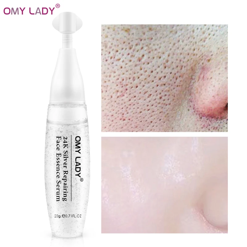 

OMYLADY 24K Silver Repairing Face Essence Serum face serum Skin Care shrink pores Anti Aging Intensive Lifting Firming